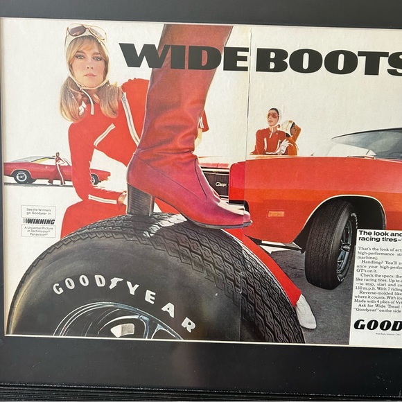 Vintage Original Goodyear Tire WIDE BOOT Magazine Advertisement - Picture 5 of 9